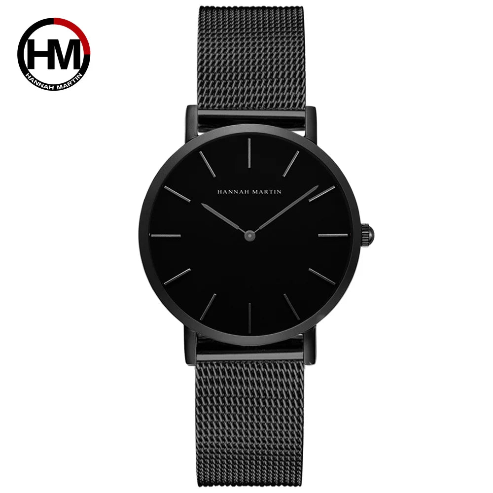 Montre Femme Or Rose – Style Minimaliste Nordique Étanche 3 Bar 36 mm