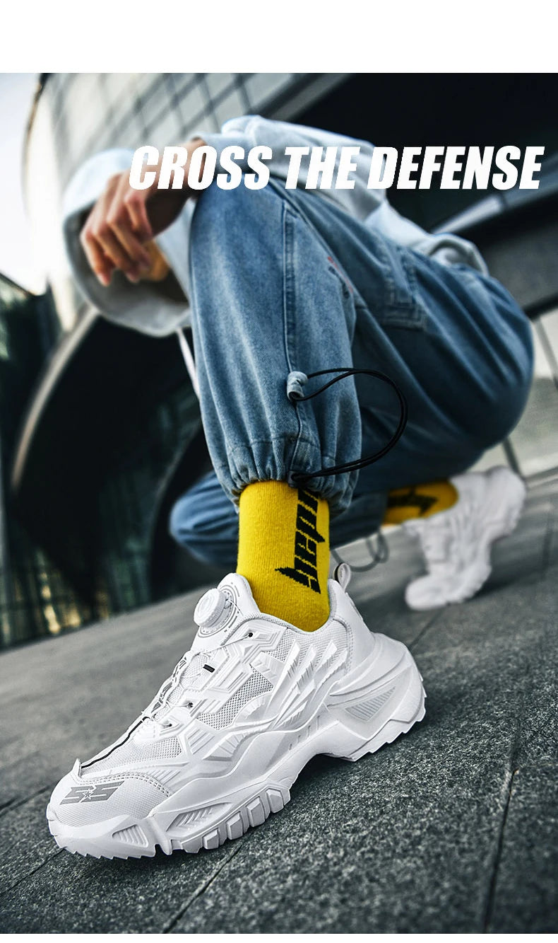 Baskets Homme Casual – Sneakers Sans Lacets Confortables Mode Running