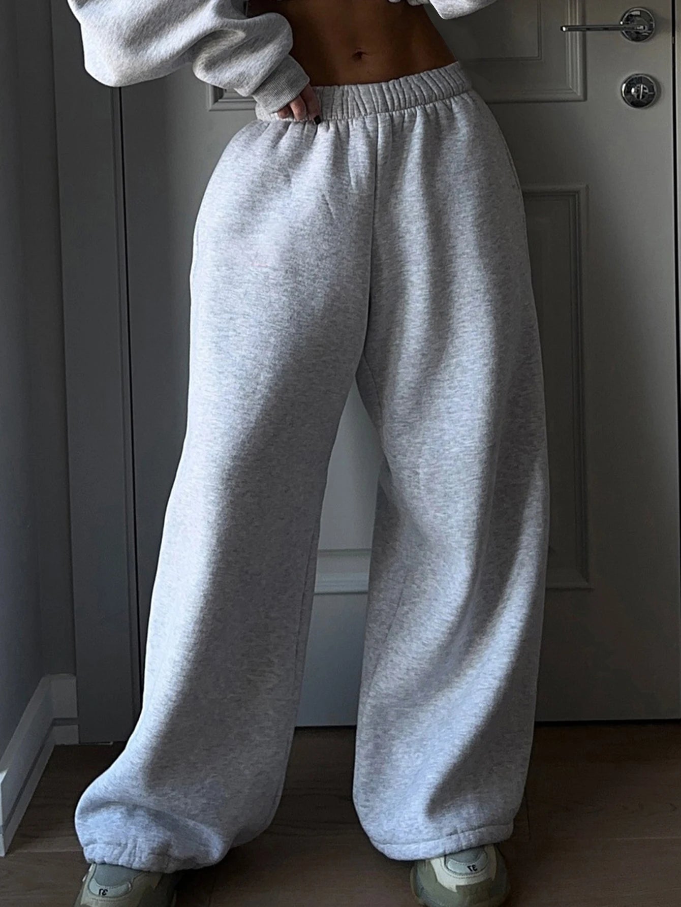 Ensemble Femme 2 Pièces – Sweat Manches Longues + Pantalon Casual Automne Hiver