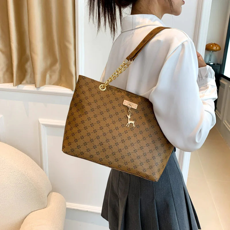 Nouveau Cabas Femme Cuir Souple – Grande Capacité – Bandoulière Amovible