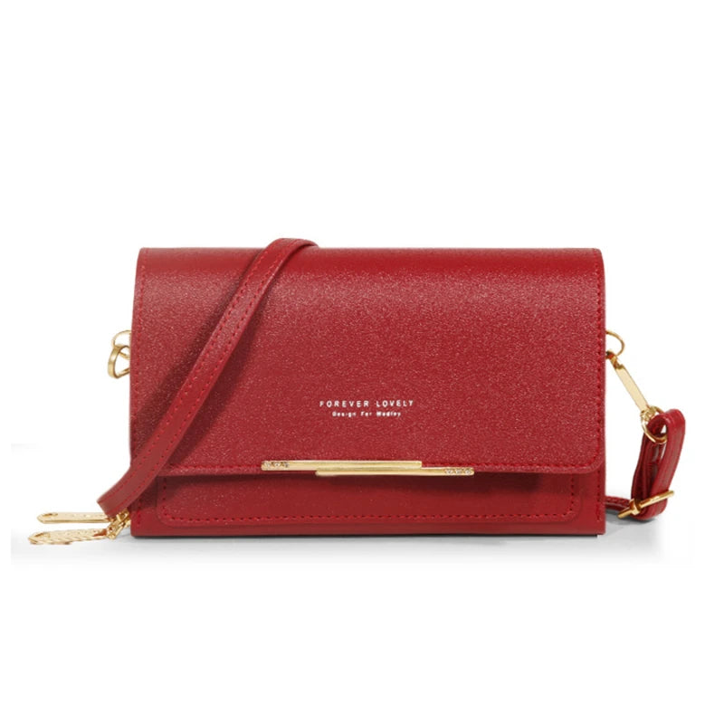 Pochette Sac Épaule Femme – Multi-Cartes + Range Téléphone – Grande Capacité