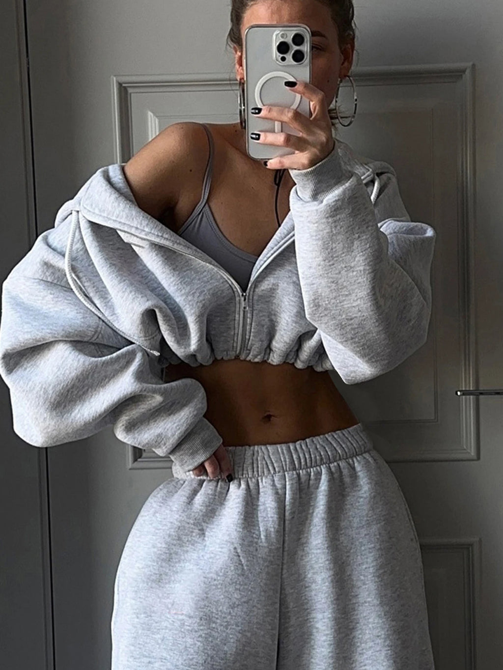 Ensemble Femme 2 Pièces – Sweat Manches Longues + Pantalon Casual Automne Hiver