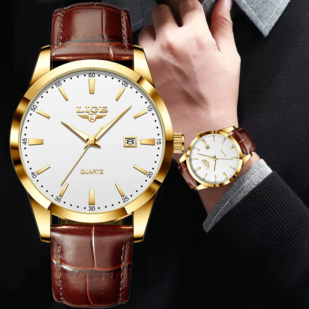 Montre Homme Luxe en Cuir