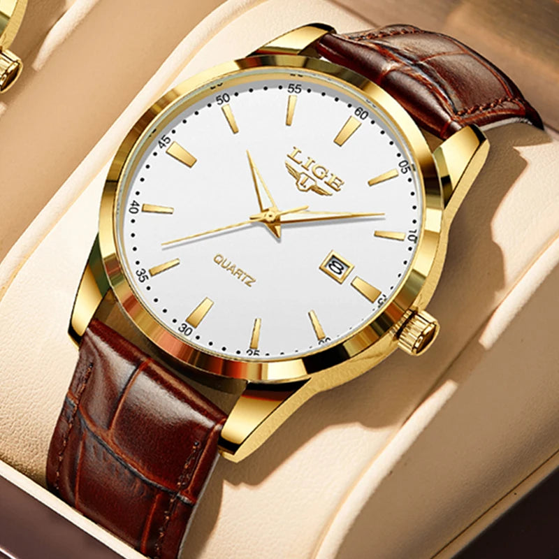 Montre Homme Luxe en Cuir
