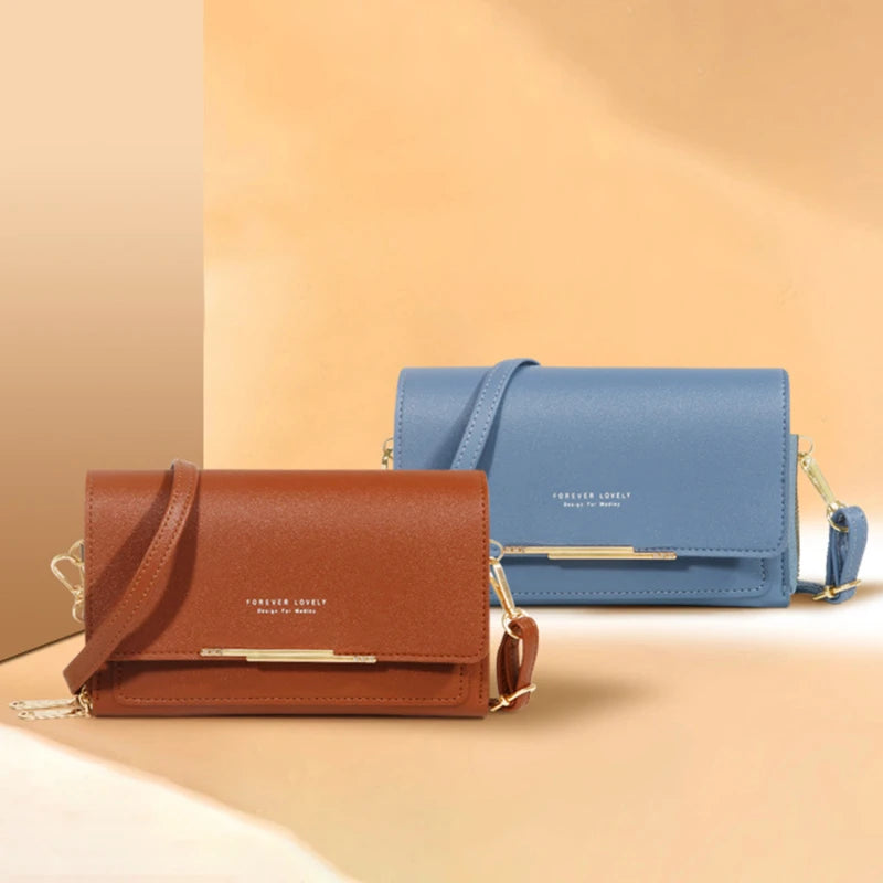 Pochette Sac Épaule Femme – Multi-Cartes + Range Téléphone – Grande Capacité
