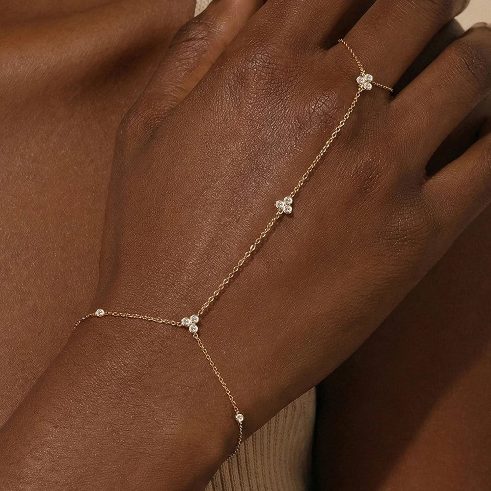 Bracelet Main Élégance Dorée
