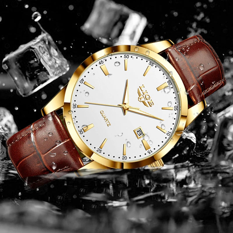 Montre Homme Luxe en Cuir