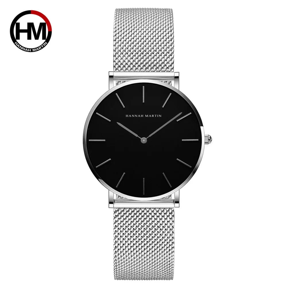 Montre Femme Or Rose – Style Minimaliste Nordique Étanche 3 Bar 36 mm