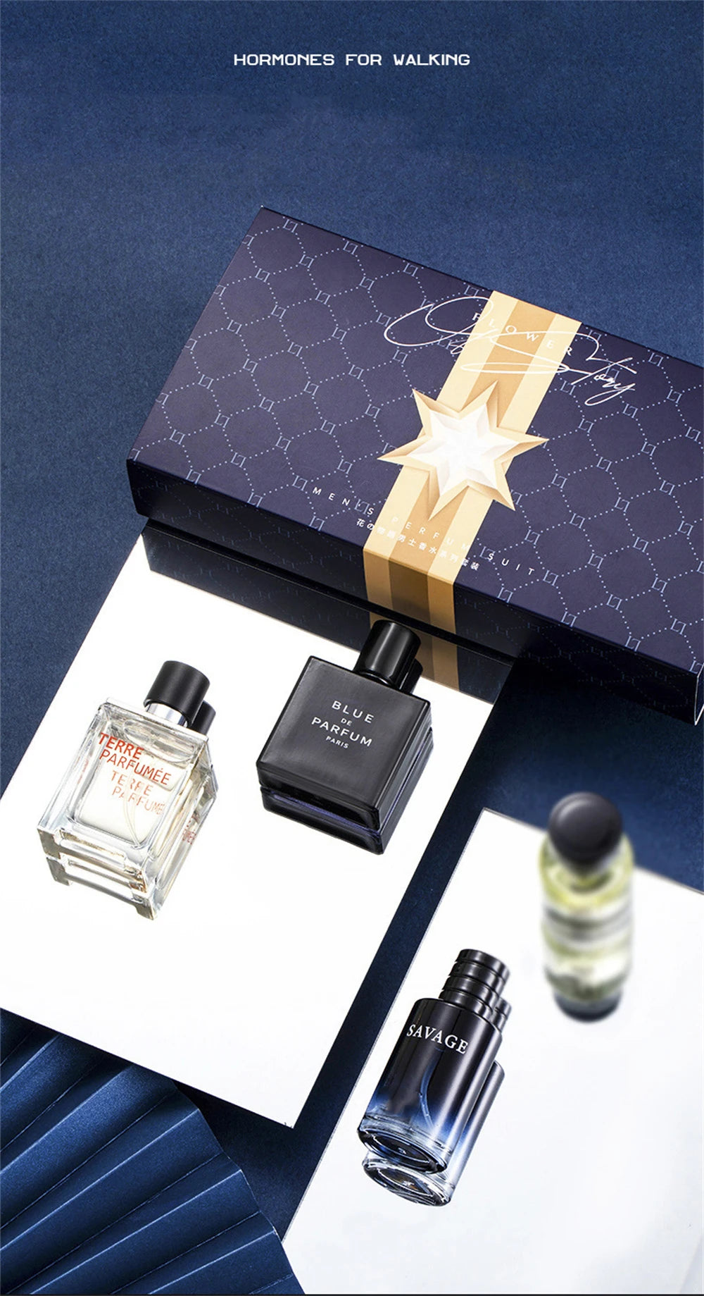 Coffret 4 Parfums Homme 100ml – Senteur Florale & Fruitée
