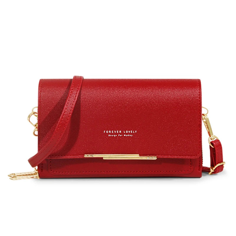 Pochette Sac Épaule Femme – Multi-Cartes + Range Téléphone – Grande Capacité