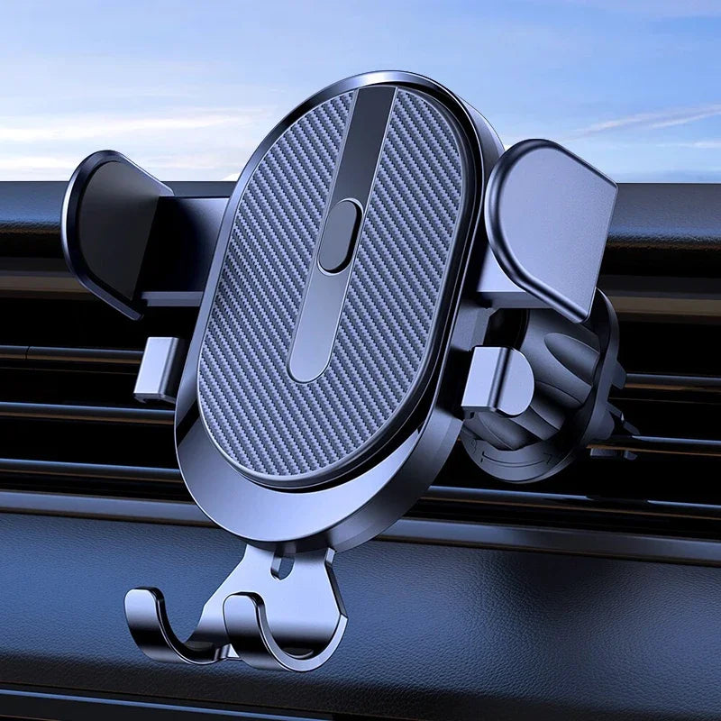 Porte-Téléphone Voiture Universel – Fixation Grille d’Aération par Gravité