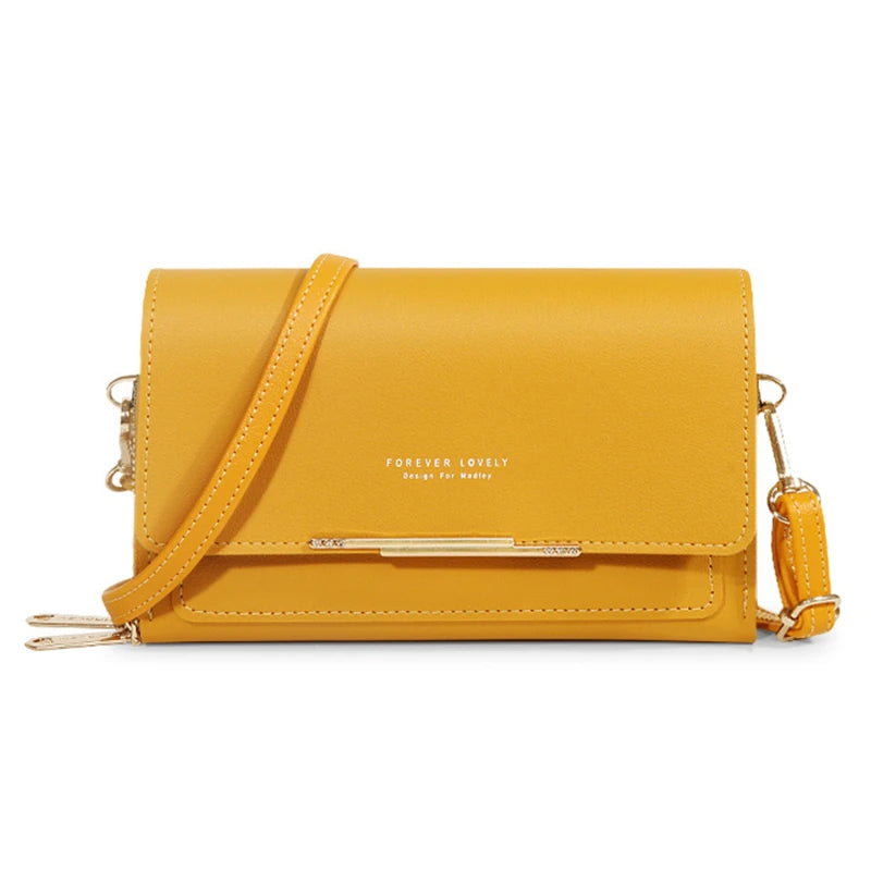 Pochette Sac Épaule Femme – Multi-Cartes + Range Téléphone – Grande Capacité