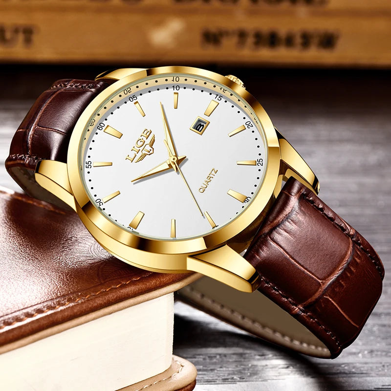 Montre Homme Luxe en Cuir