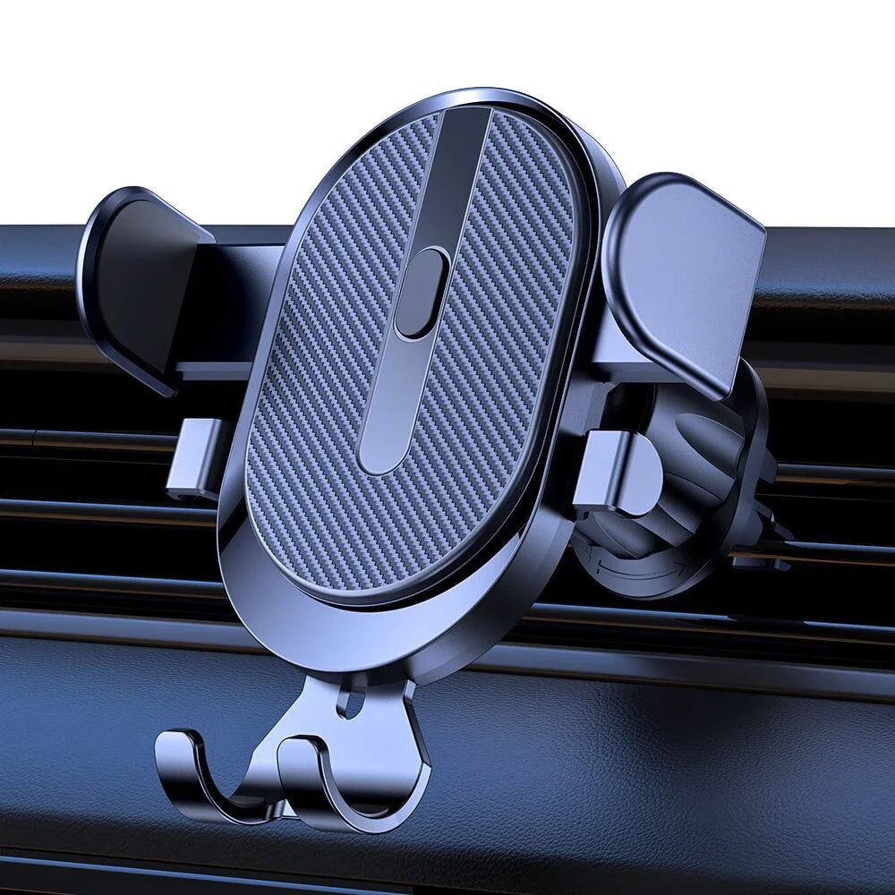Porte-Téléphone Voiture Universel – Fixation Grille d’Aération par Gravité