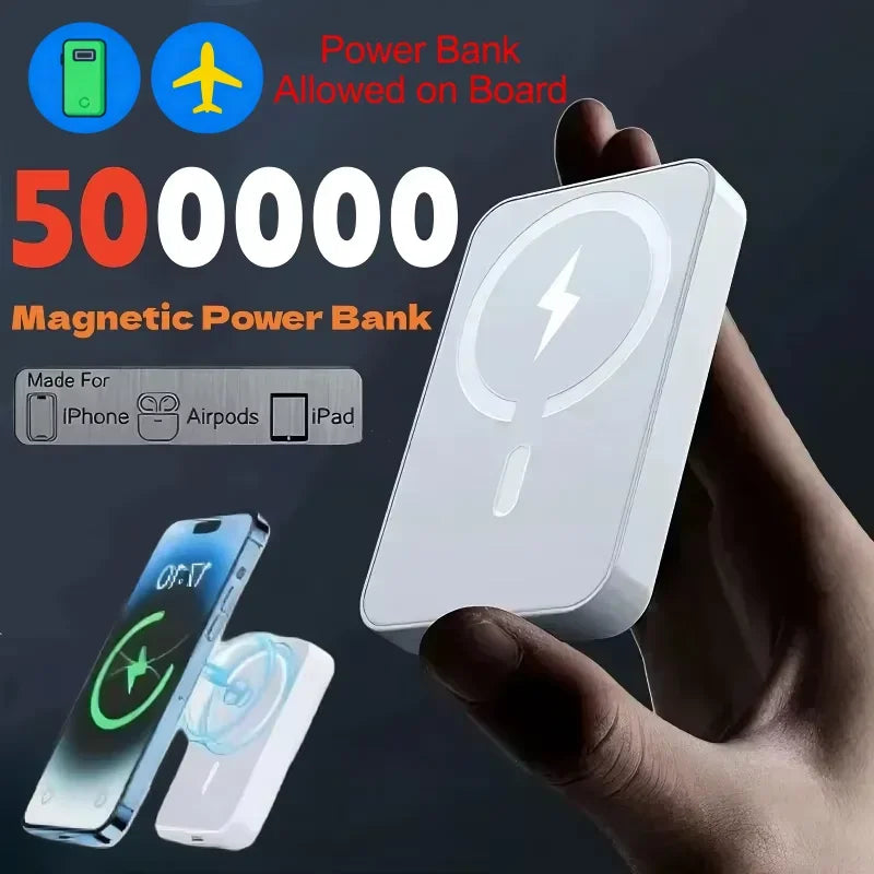 Power Bank Magnétique Lenovo 500000mAh – Charge Rapide 22.5W