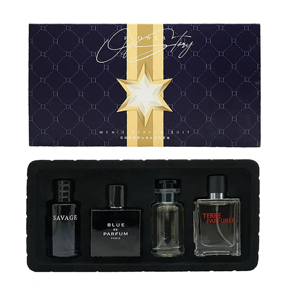 Coffret 4 Parfums Homme 100ml – Senteur Florale & Fruitée