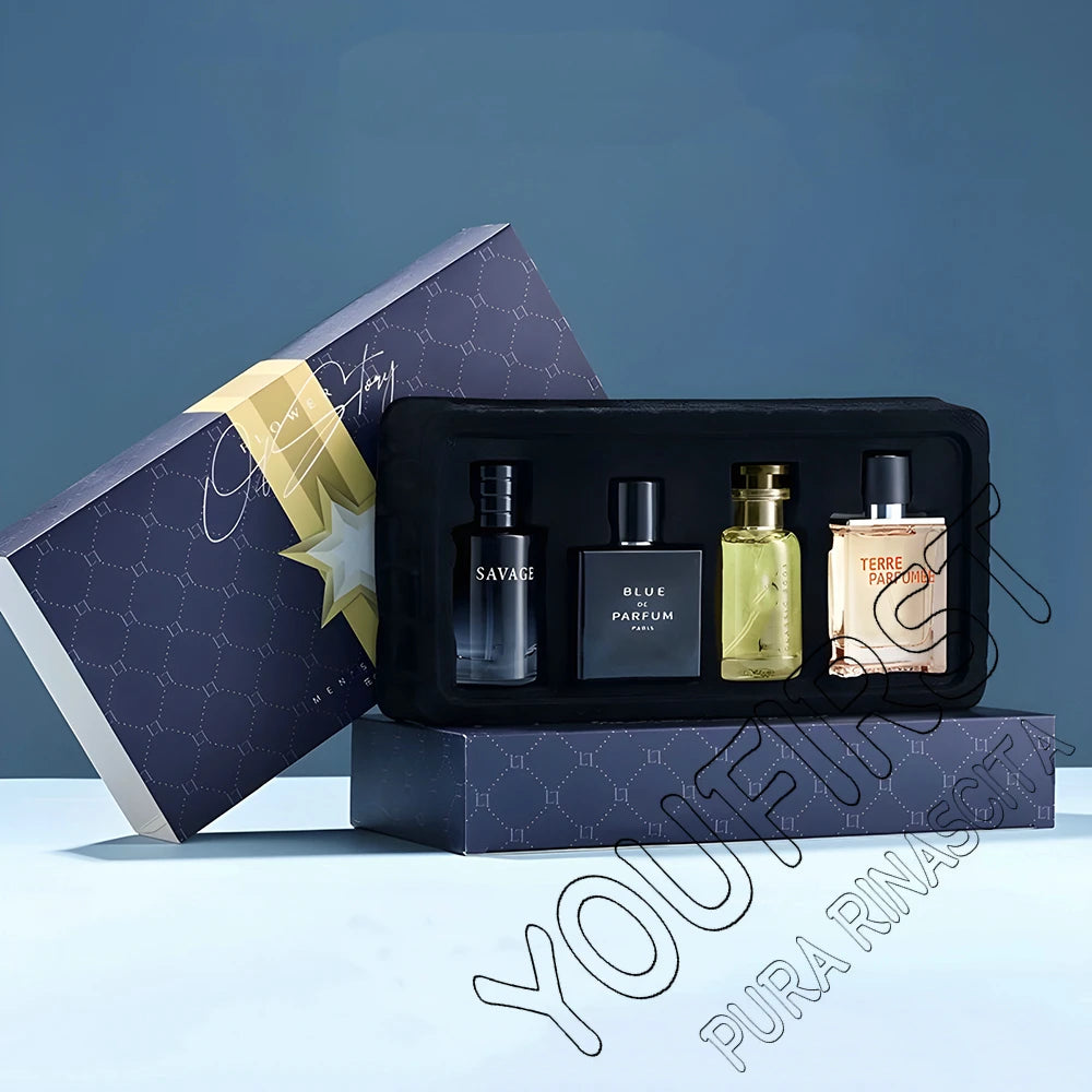 Coffret 4 Parfums Homme 100ml – Senteur Florale & Fruitée