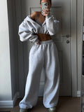 Ensemble Femme 2 Pièces – Sweat Manches Longues + Pantalon Casual Automne Hiver