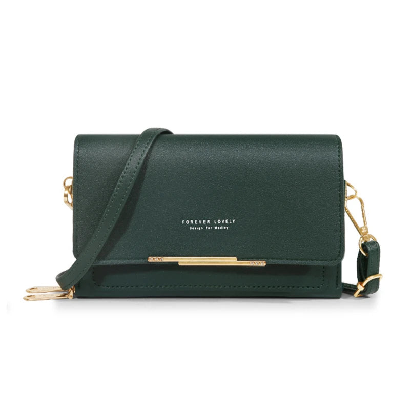 Pochette Sac Épaule Femme – Multi-Cartes + Range Téléphone – Grande Capacité