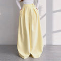 Ensemble 2 Pièces Jaune Femme – Veste Boutonnée Taille Cintee + Pantalon Large Automne 2026