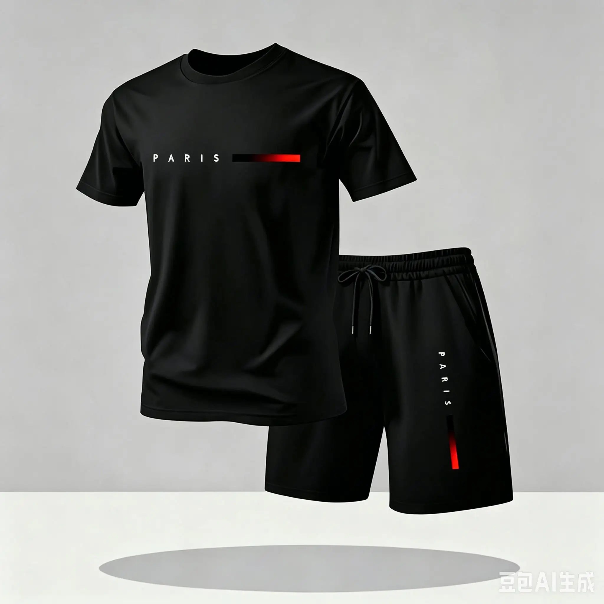 Ensemble Running Homme – T-shirt O-Neck Mesh + Short Sport Été