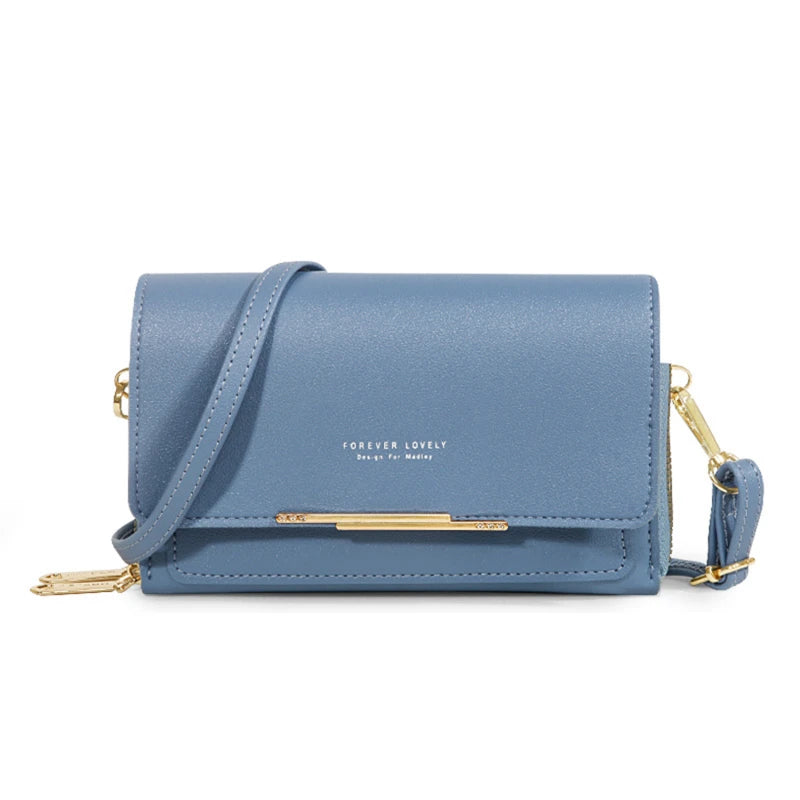 Pochette Sac Épaule Femme – Multi-Cartes + Range Téléphone – Grande Capacité