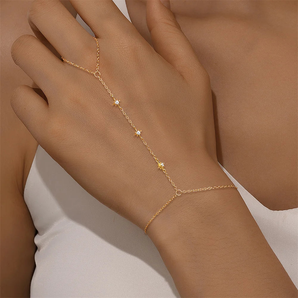 Bracelet Main Élégance Dorée