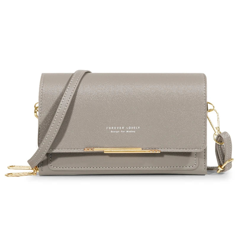 Pochette Sac Épaule Femme – Multi-Cartes + Range Téléphone – Grande Capacité