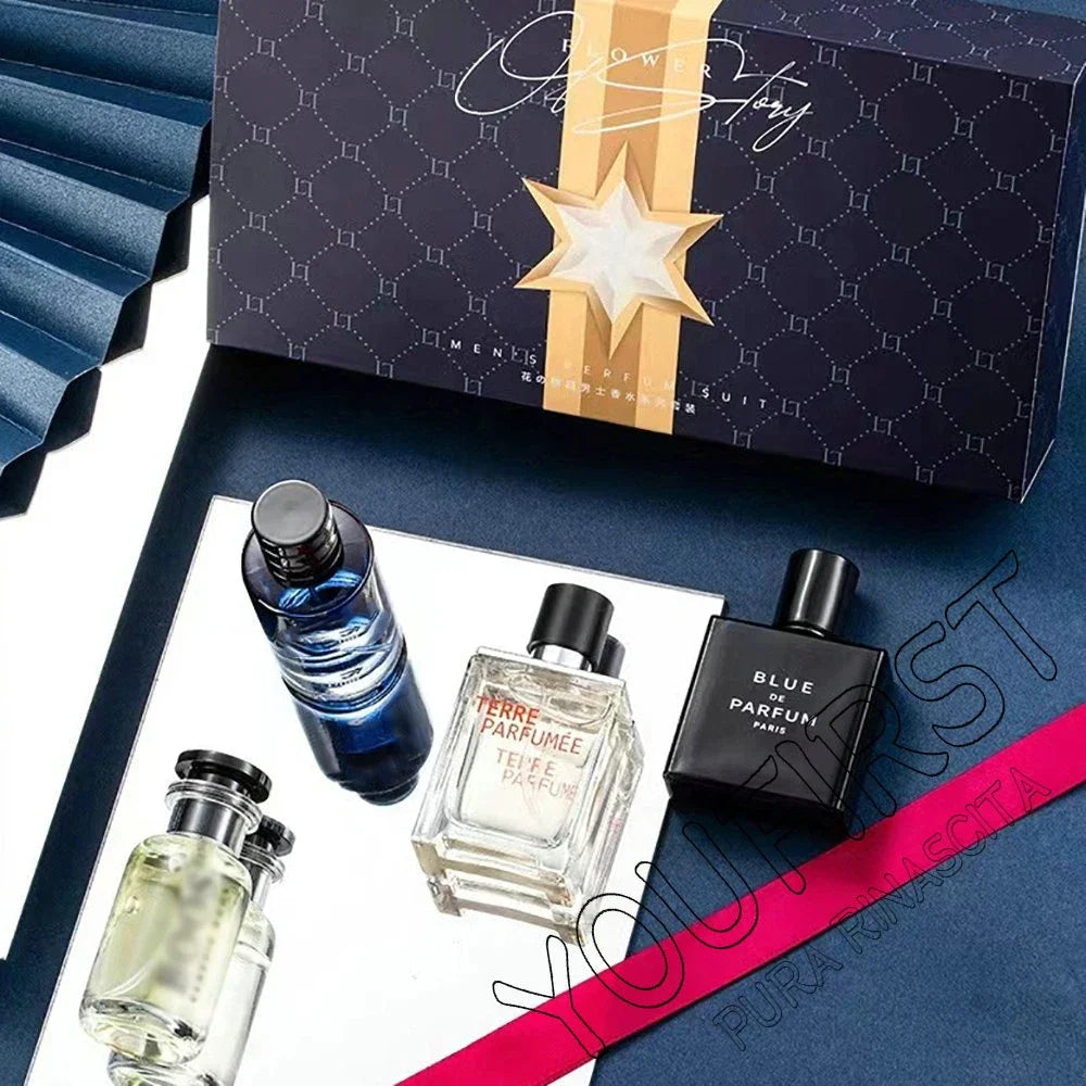 Coffret 4 Parfums Homme 100ml – Senteur Florale & Fruitée