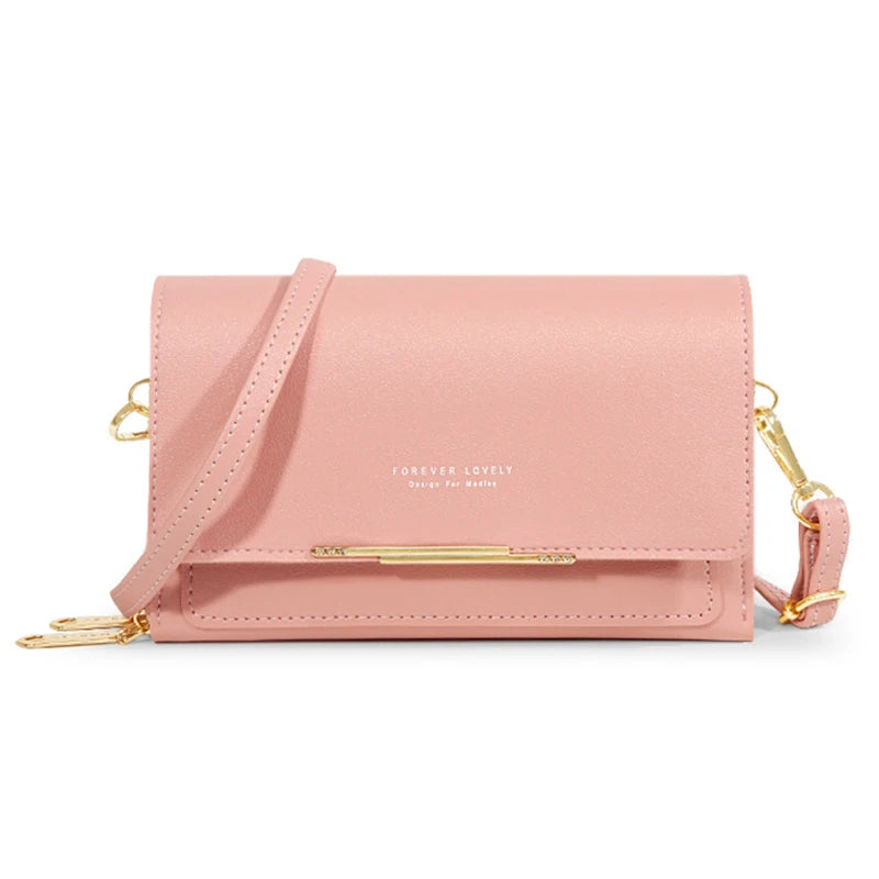 Pochette Sac Épaule Femme – Multi-Cartes + Range Téléphone – Grande Capacité