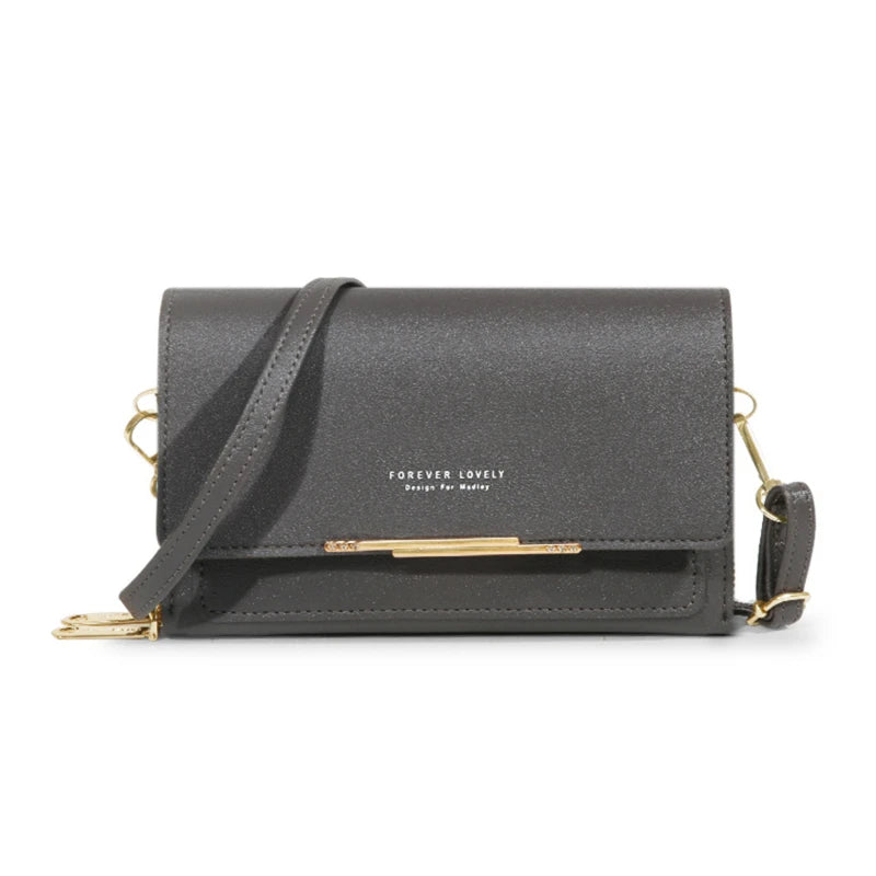 Pochette Sac Épaule Femme – Multi-Cartes + Range Téléphone – Grande Capacité