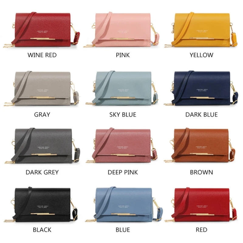 Pochette Sac Épaule Femme – Multi-Cartes + Range Téléphone – Grande Capacité